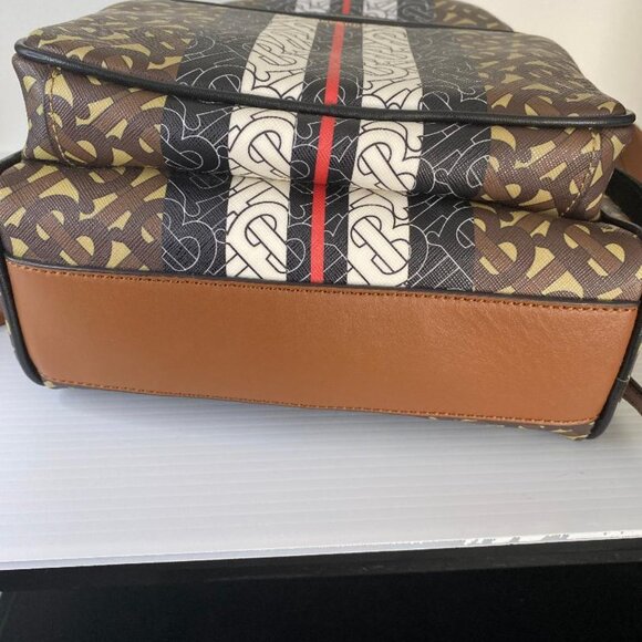 Burberry Backpack Brown E Canvas w/ Printed TB Motif- Never Worn main image 10